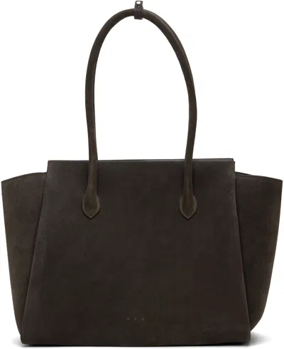 Aesther Ekme Brown Ekme 24 Bag In 175 Suede Coffee