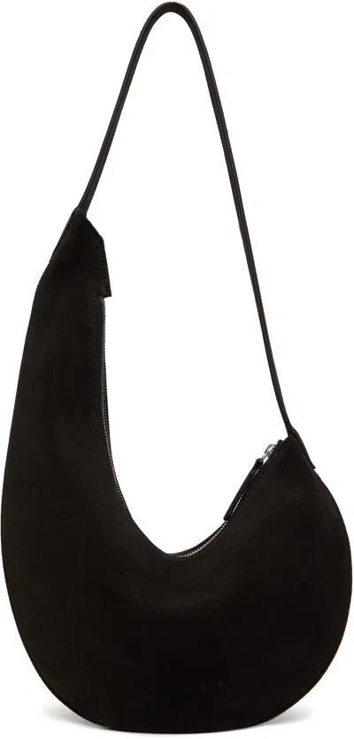 Aesther Ekme Brown Lune Mini Bag In 175 Suede Coffee