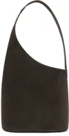 Aesther Ekme Brown Lune Tote In 175 Suede Coffee