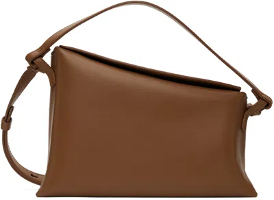 Aesther Ekme Brown Mini Lune Bag In 210 Brown Rust