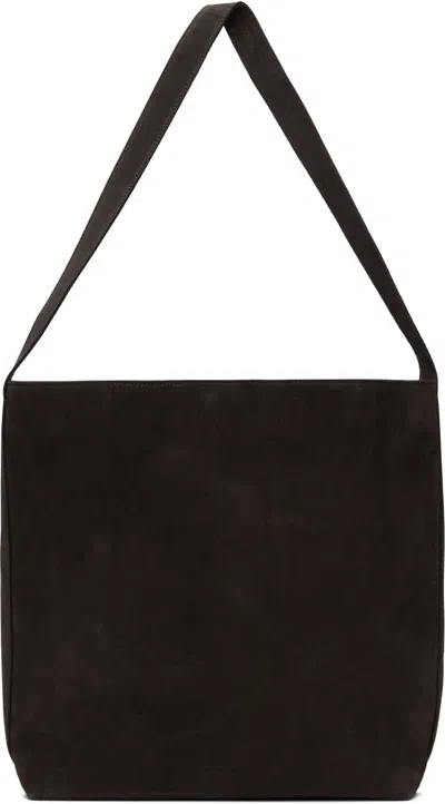 Aesther Ekme Brown Sac Supple Tote In 175 Suede Coffee