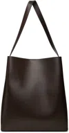 Aesther Ekme Sac Grained Leather Tote In 204 Dark Chocolate