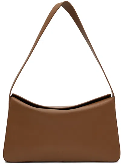 Aesther Ekme Brown Soft Baguette Bag In 209 Brown Rust