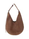 Aesther Ekme Brown Suede-effect Calfskin Hobo Bag In Brown