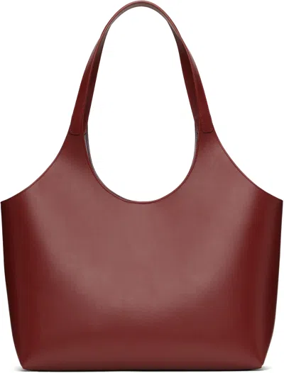 Aesther Ekme Burgundy Cabas Tote In 232 Bordeaux