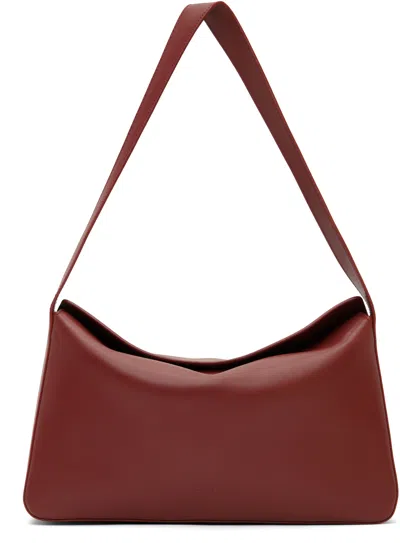 Aesther Ekme Burgundy Soft Baguette Bag In Purple