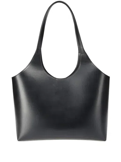 Aesther Ekme Cabas Structured Leather Tote Bag In Black