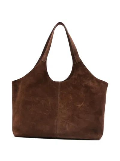 Aesther Ekme Cabas Supple Panelled Shoulder Bag In Brown