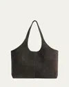 Aesther Ekme Cabas Xl Suede Shoulder Bag In Coffee