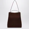 Aesther Ekme Cacao Colored Suede Bag In Black