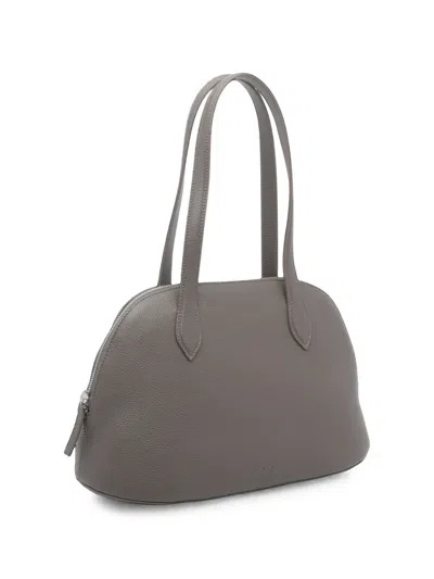Aesther Ekme Cosmo Grained-leather Shoulder Bag In Gray