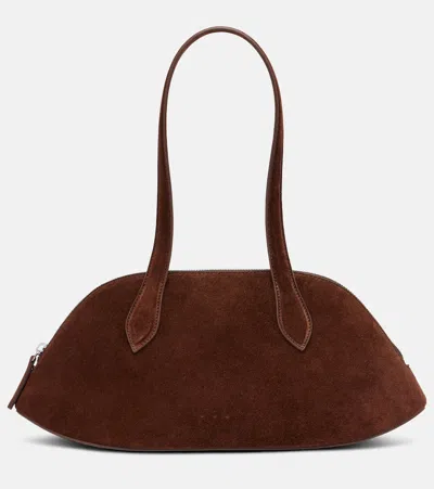 Aesther Ekme Cosmo Suede Bowling Bag In Brown