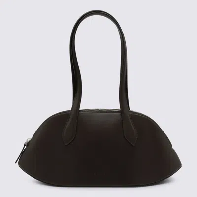 Aesther Ekme Dark Brown Leather Cosmo Bowling Top Handle Bag