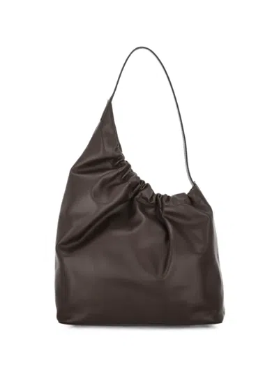 Aesther Ekme Demi Lune Cloud Leather Shoulder Bag In Brown