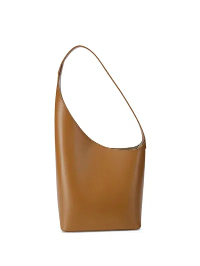 Aesther Ekme Demi Lune Seamless Shoulder Bag In Brown