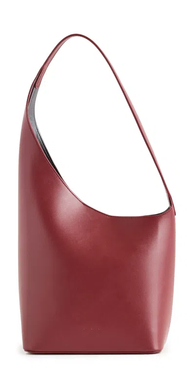 Aesther Ekme Demi Lune Shoulder Bag Bordeaux In Burgundy