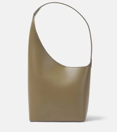 Aesther Ekme Demi Lune Small Leather Tote Bag In Beige