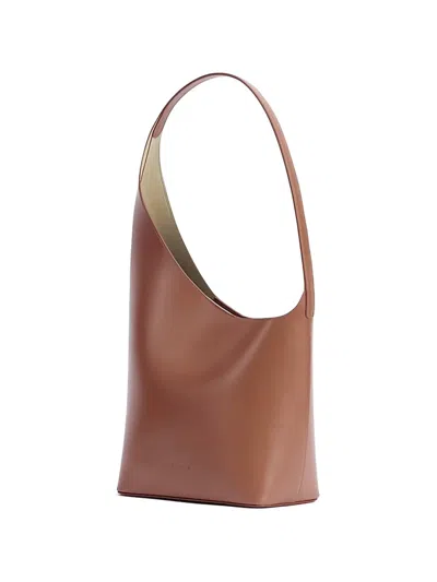 Aesther Ekme Demi Une Leather Tote Bag In Brown