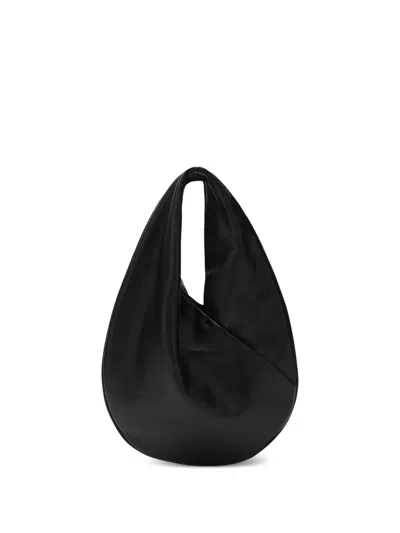 Aesther Ekme Draped Calfskin Shoulder Bag In Black