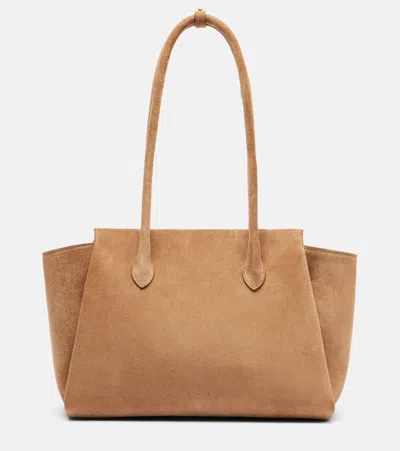 Aesther Ekme Ekme Small Suede Shoulder Bag In Sand