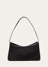 Aesther Ekme Black Leather Soft Baguette Bag In Black