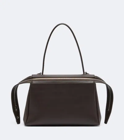 Aesther Ekme Joni Leather Shoulder Bag In Brown