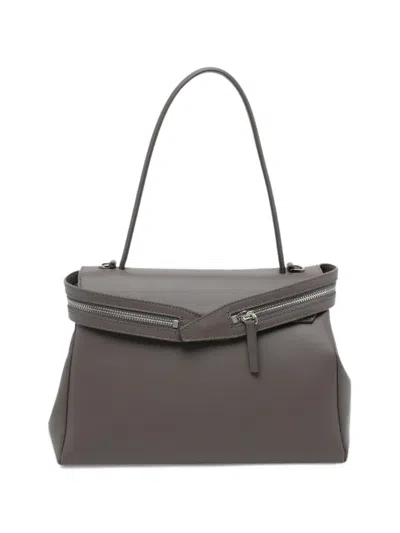 Aesther Ekme Joni Leather Tote Bag In Gray