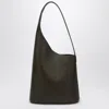 Aesther Ekme Denim Lune Suede Top Handle Bag In Green