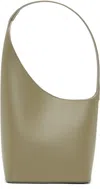 Aesther Ekme Demi Lune Smooth Calfskin Shoulder Bag In 183 Travertine