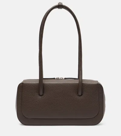 Aesther Ekme Lagune Bowling Mini Leather Shoulder Bag In Brown