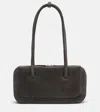 Aesther Ekme Lagune Bowling Mini Suede Shoulder Bag In Gray