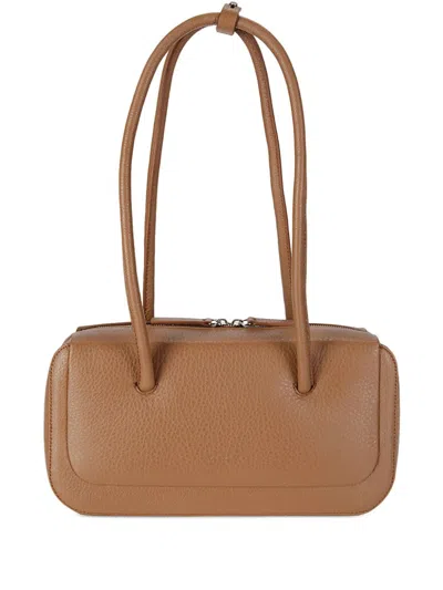 Aesther Ekme Brown Lagune Bowling Bag In 220 Grain Terra