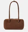 Aesther Ekme Lagune Mini Suede Shoulder Bag In Brown