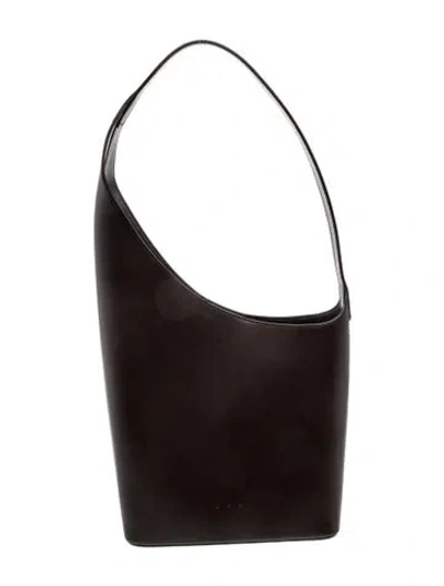 Pre-owned Aesther Ekme Leather Bucket Bag In Black