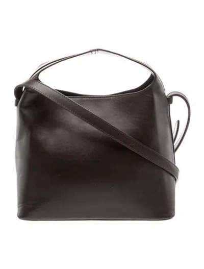 Pre-owned Aesther Ekme Leather Crossbody Bag In Brown