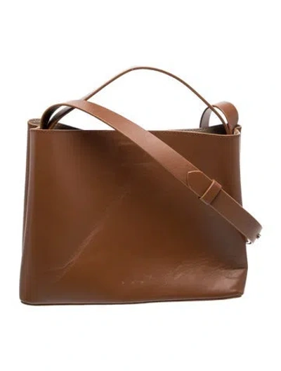 Pre-owned Aesther Ekme Leather Crossbody Bag In Brown