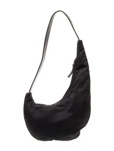 Pre-owned Aesther Ekme Leather Shoulder Bag In Black