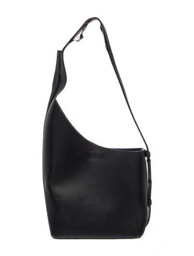 Pre-owned Aesther Ekme Leather Shoulder Bag In Black