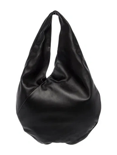 Pre-owned Aesther Ekme Leather Shoulder Bag In Black