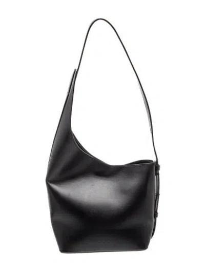 Pre-owned Aesther Ekme Leather Shoulder Bag In Black