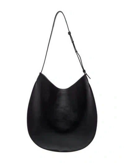 Pre-owned Aesther Ekme Leather Shoulder Bag In Black