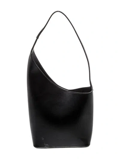 Pre-owned Aesther Ekme Leather Shoulder Bag In Black