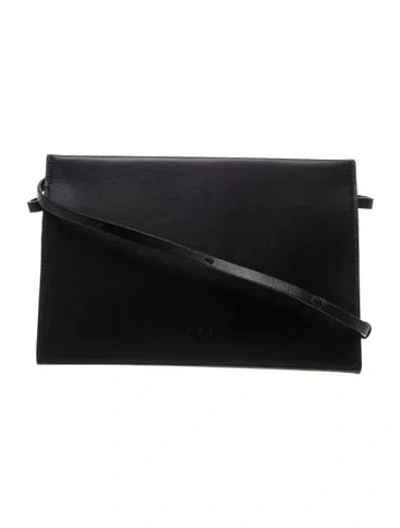 Pre-owned Aesther Ekme Leather Shoulder Bag In Black
