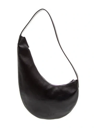 Pre-owned Aesther Ekme Leather Shoulder Bag In Black