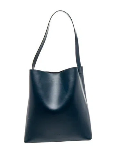 Pre-owned Aesther Ekme Leather Shoulder Bag In Blue