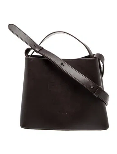 Pre-owned Aesther Ekme Leather Shoulder Bag In Brown