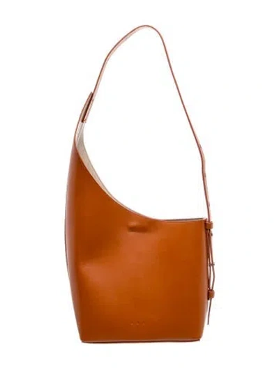 Pre-owned Aesther Ekme Leather Shoulder Bag In Brown