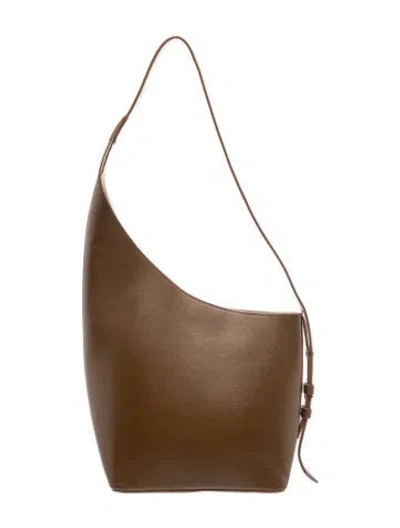 Pre-owned Aesther Ekme Leather Shoulder Bag In Brown