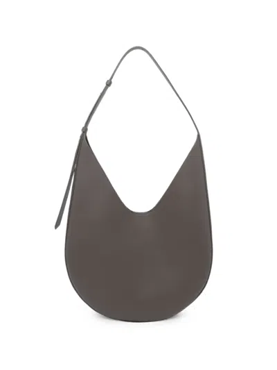 Aesther Ekme Leather Shoulder Bag In Gray