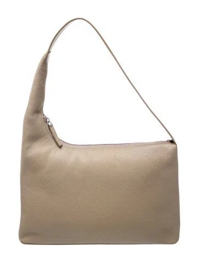 Pre-owned Aesther Ekme Leather Shoulder Bag In Neutrals